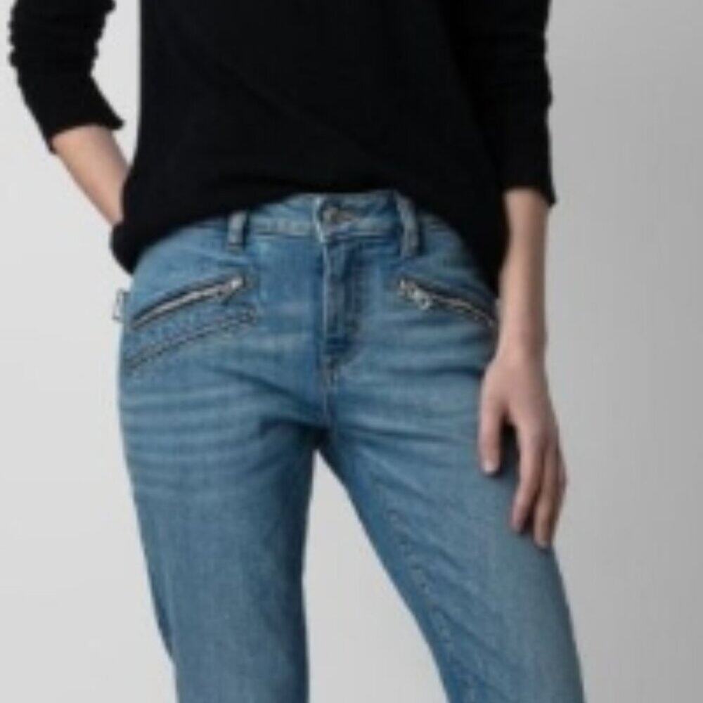 Zadig & Voltaire Ava Eco Jeans Bleu - Picture 5 of 5